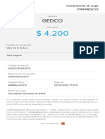 Gedco: Comprobante de Pago #19916826723