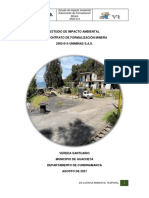 Estudio de Impacto Ambiental Subcontrato de Formalización Minera 2505-014