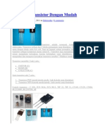 Cara Cek Transistor Dengan Mudah