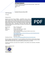 (MAFINDO) Surat Permohonan Kehadiran Peserta Platform Lentera LItera Samarinda - Kaprodi KPI IAIN Samarinda