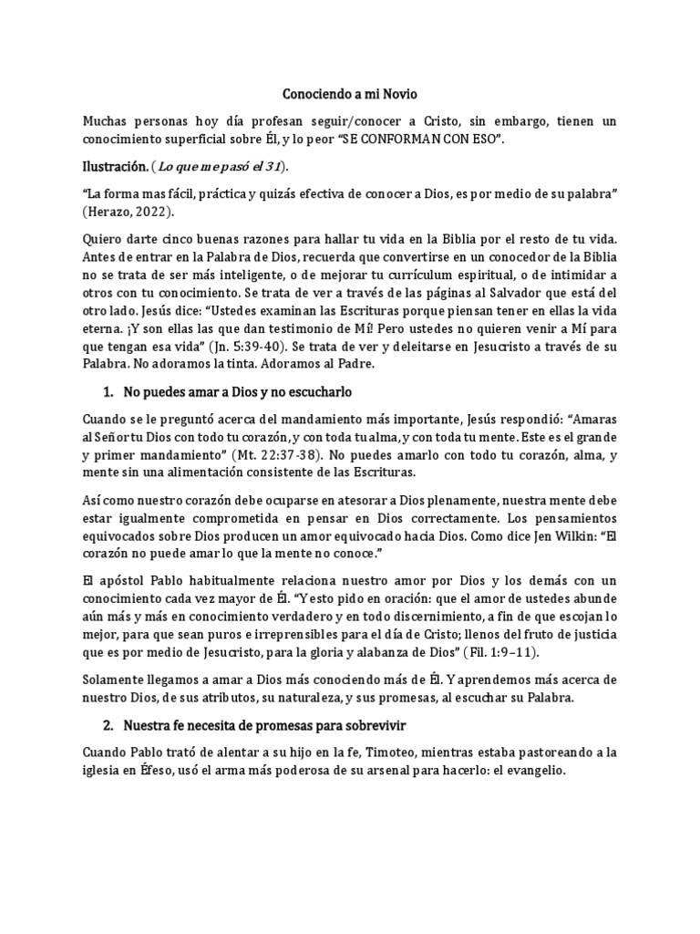 Conociendo a Cristo a través de la Biblia | PDF | Jesús | Cristo (título)
