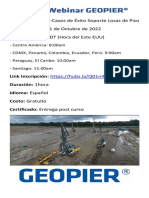 Invitación Webinar GEOPIER-Soporte de Losas de Piso-Martes-Oct 11-2022