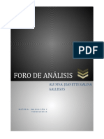 Tarea Foro de Analisis