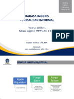 Formal vs Informal English