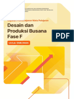 CP Mata Pelajaran Desain Dan Produksi Busana