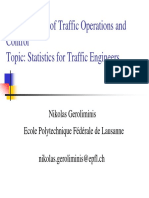 Statistics For Traffic Engineers