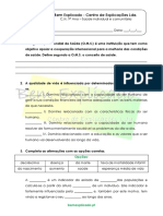 A.1.1 - Ficha de Trabalho - Saúde Individual e Comunitária