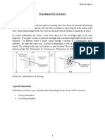 Polarization of Light Types and Methods