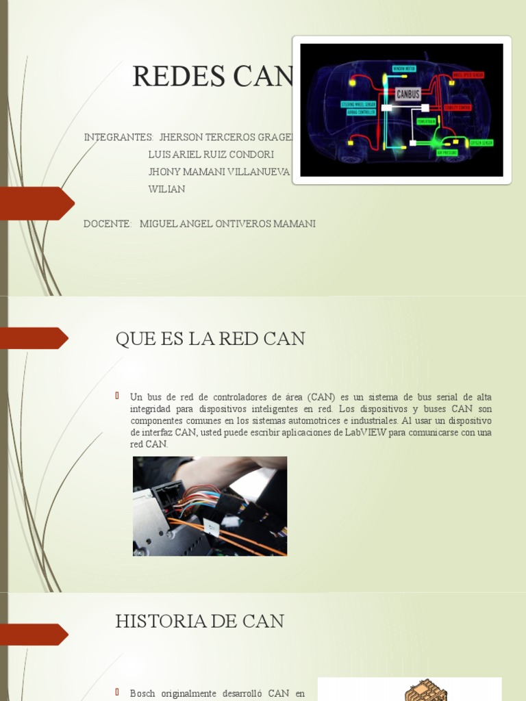 Introducción a la Red CAN Automotriz | PDF | Software de la aplicacion ...
