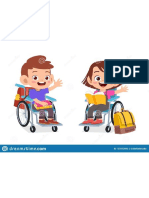 Kids Disabled Discuss Study Together Grade Primary Clipart Preschool Kindergarten Classmate Handicapped Jump Read Back Dialogue 157873995