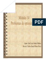 Módl14 Módulo 14 Problemas de Optimización Problemas de Optimización