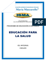 ISMA - EDUCACIÓN PARA LA SALUD PDF