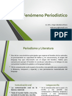 El fenómeno periodístico: relaciones entre periodismo, lenguaje y literatura