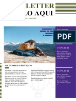 Newsletter com dicas de viagem