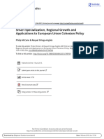 McCann 2014 Smart Specialization Regional Growth and Applications To European Union Cohesion Policy
