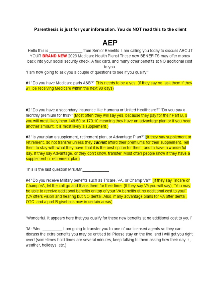 MMG Script | PDF | Medicare (United States) | Social Security (United ...