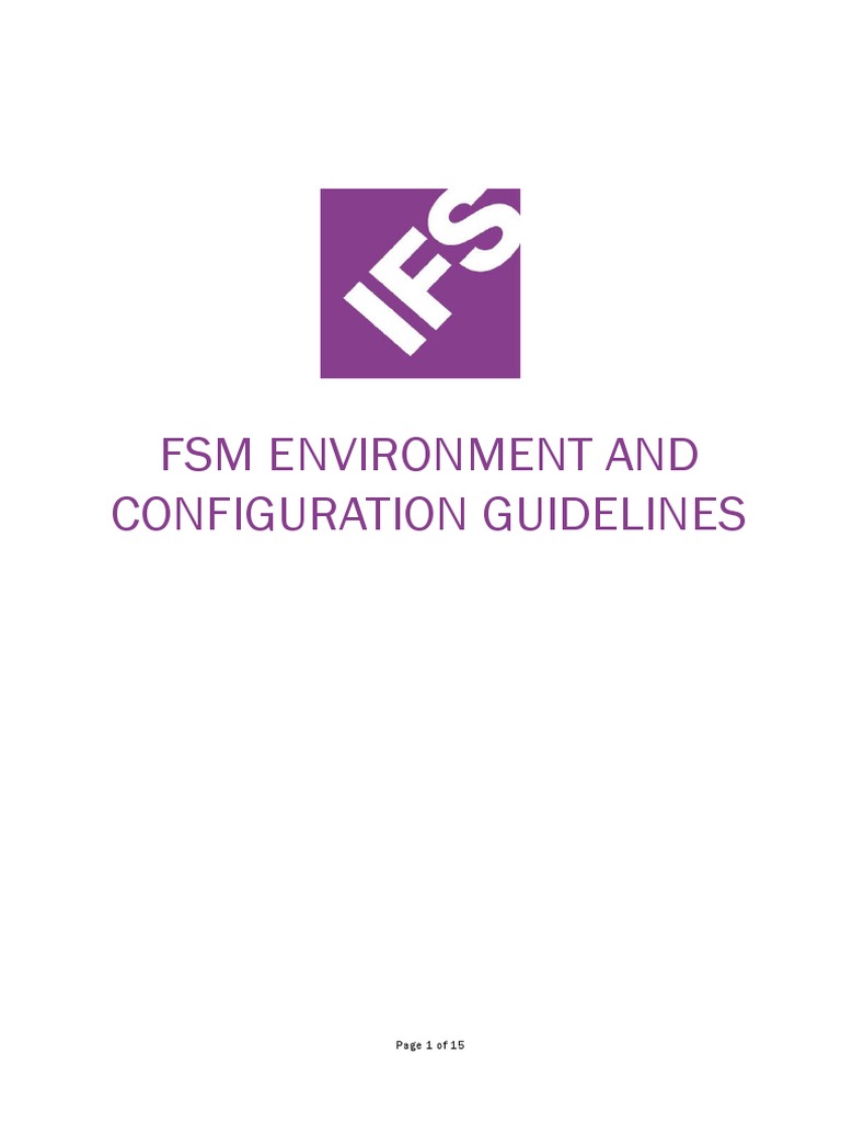 FSM Environment Configuration Guide | PDF | Metadata | Databases