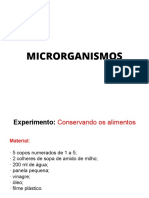 Microrganismos - Experimento