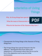 Characteristics of Living Things