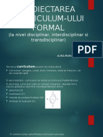 Proiectarea Curriculum-Ului Formal