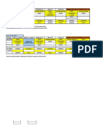 Horarios Julio Instructores Primera Semana