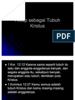 Hidup Sebagai Tubuh Kristus