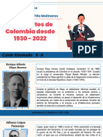 Presidentes de Colombia Desde 1930 - 2022