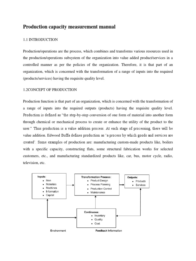 Production Capacity 62584 Pdf Inventory Mass Production
