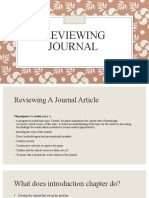 Reviewing Journal
