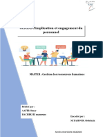 Gestion D'implication Et D'engagement Du Personnel