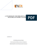 A Contabilidade Como Ferramenta para Análise Financeira E Económica Nas Empresas