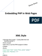 Embedding PHP in Web Pages