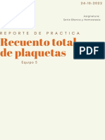 Recuento Total de Plaquetas