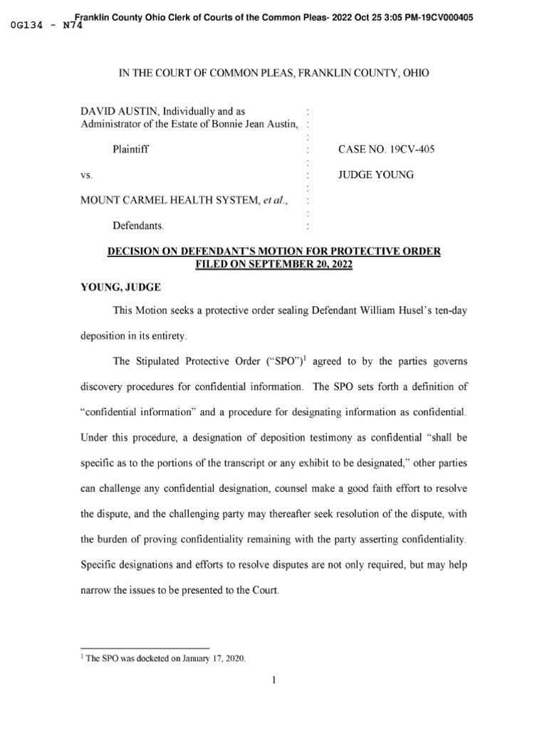 Judge Rejects Motion To Seal William Husel's Deposition in Civil Cases ...