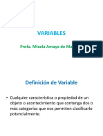Presentación1 - Variables