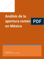 Análisis de La Apertura Comercial en México