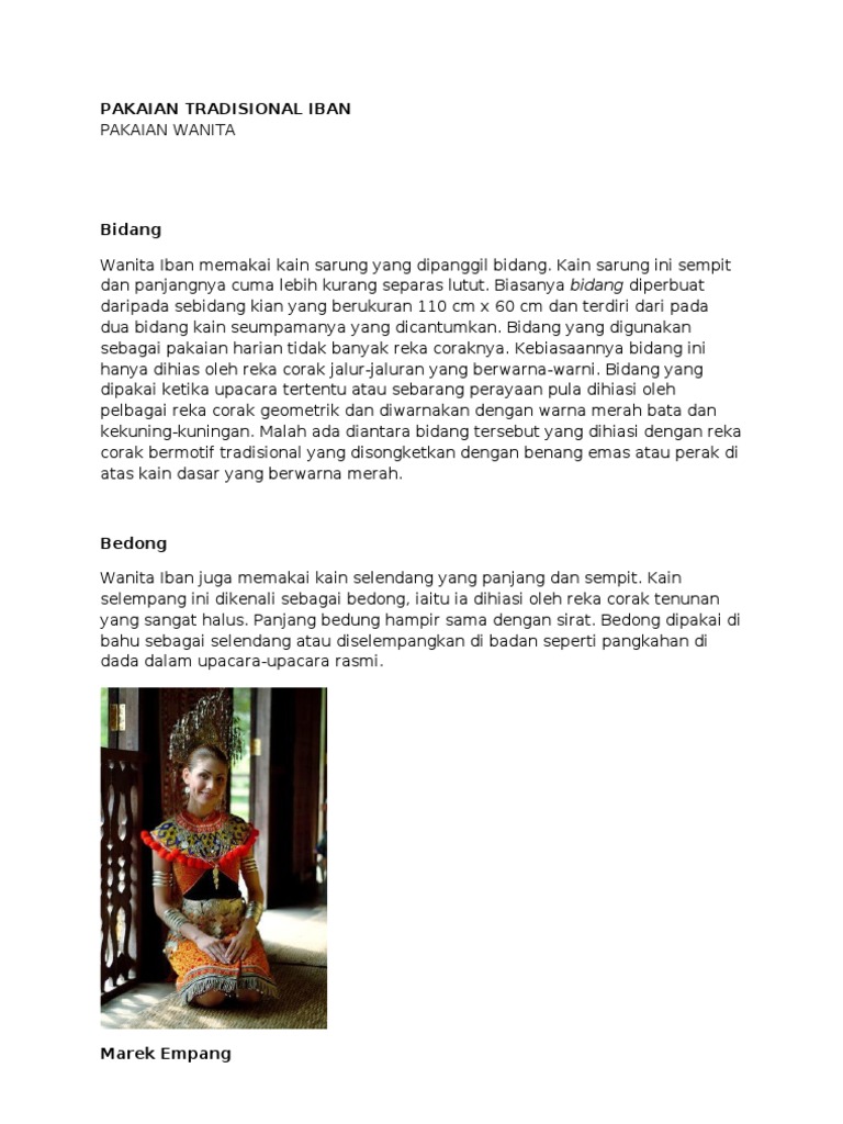 Pakaian Tradisional Iban