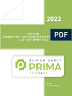 Laporan Insiden Tertusuk Jarum September-November 2022