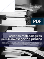 Criterios Metodológicos para La Investigación Jurídica