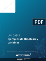 0 Unidad 4 Hipótesis y Variables Ejemplos 2022