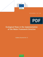 Ecological Flow Water Framework Directive