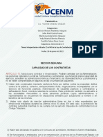 Presentacion Interpretacion Ley Contratacion Del Estado Art 15 Al 40 - Grupo 1