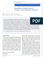 Enviro Toxic and Chemistry - 2020 - Plomp - The Single and Combined Effects of Wildfire Runoff and Sediment Bound Copper On