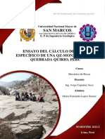Informe Geomecánico Granodiorita Quebrada Quirio