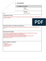 Appendix C - Coaching Plan - SITXHRM003