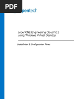 AspenONE Engineering Cloud V12 Using Windows Virtual Desktop