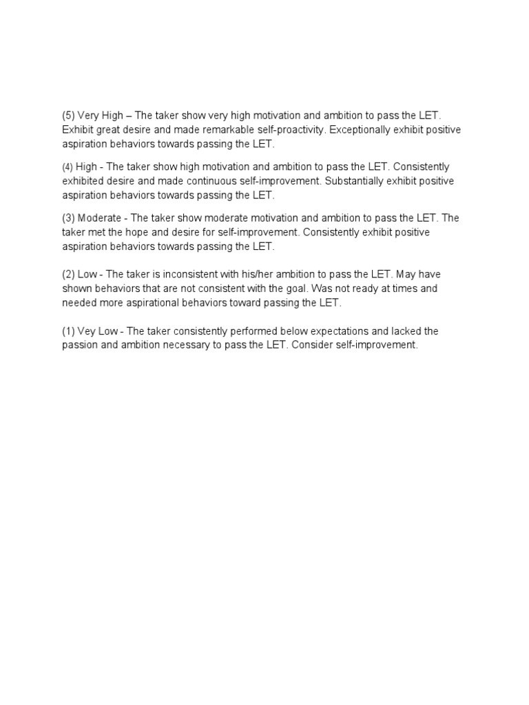 Aspiration Description PDF