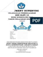 Instrumen Supervisi Pelaksanaan Pembelajaran