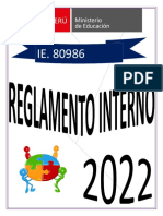 Reglamento Interno-2022 - Ie 80986