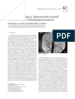 Síndrome Nefrótico, Hipertensión Arterial Vasculorrenal y Tubulopatía Proximal